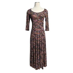 EARTHBOUND TRADING CO PAISLEY MAXI DRESS SZ M